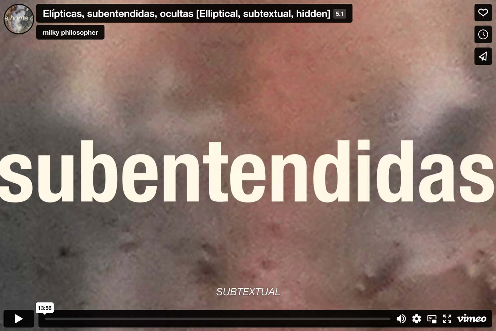 Elípticas, subentendidas, ocultas [Elliptical, subtextual, hidden], 2022